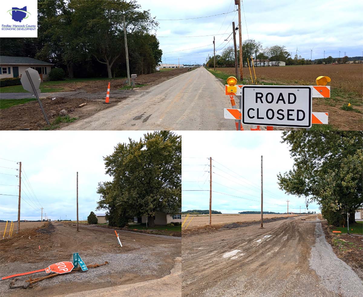 Sheetz-Area-1 - Findlay Hancock Economic Development Sheetz Inc. will build a 0 million facility for food preparation, distribution, and offices north of CR 99 between CR 230 and CR 212. Crews are working to widen CR 230 in preparation for the project.